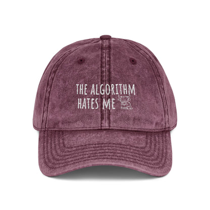 The Algorithm Hates Me Embroidered Hat
