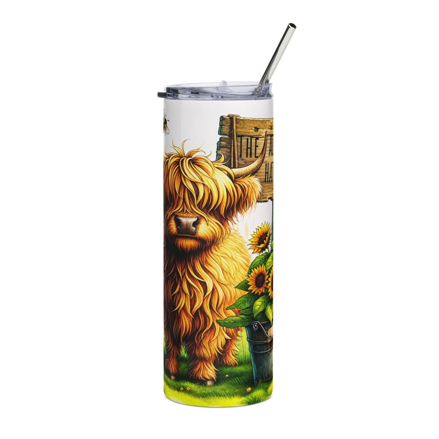 The Algorithm Hates Me Highland Cow Tumbler Wrap