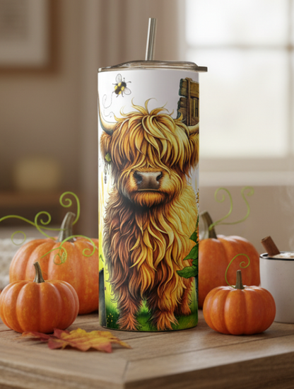 The Algorithm Hates Me Highland Cow Tumbler Wrap