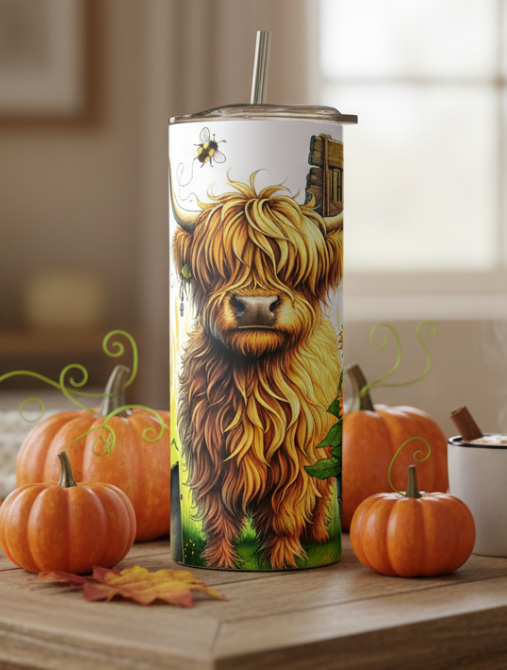 The Algorithm Hates Me Highland Cow Tumbler Wrap